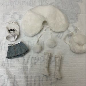 Skipper ? Denim Skirt, Boots, Backpack, T-Shirt, Cape, Hat Pre-Owned